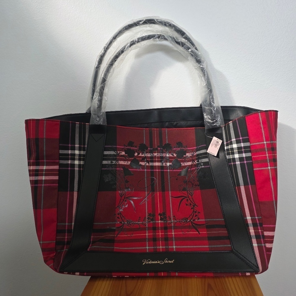 Victoria's Secret Plaid Tote - NWT